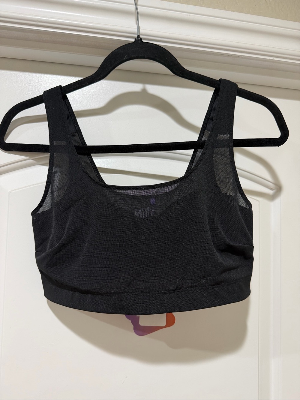 NWT Yitty "Mesh Me Smoothing Midi Bralette" MSRP $49.95 in iconic black M